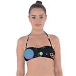 Colartive, Aesthetic, Amoled, Black, Colorful, Desenho Tie Back Bikini Top