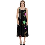 Colartive, Aesthetic, Amoled, Black, Colorful, Desenho Casual Spaghetti Strap Midi Dress