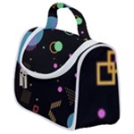 Colartive, Aesthetic, Amoled, Black, Colorful, Desenho Satchel Handbag