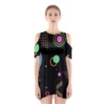 Colartive, Aesthetic, Amoled, Black, Colorful, Desenho Shoulder Cutout One Piece Dress