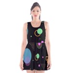 Colartive, Aesthetic, Amoled, Black, Colorful, Desenho Scoop Neck Skater Dress