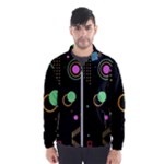 Colartive, Aesthetic, Amoled, Black, Colorful, Desenho Men s Windbreaker