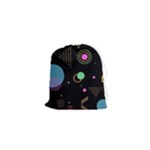 Colartive, Aesthetic, Amoled, Black, Colorful, Desenho Drawstring Pouch (XS)