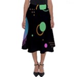 Colartive, Aesthetic, Amoled, Black, Colorful, Desenho Perfect Length Midi Skirt