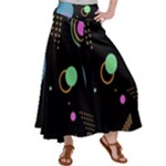 Colartive, Aesthetic, Amoled, Black, Colorful, Desenho Women s Satin Palazzo Pants