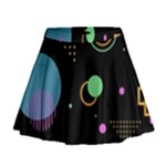 Colartive, Aesthetic, Amoled, Black, Colorful, Desenho Mini Flare Skirt