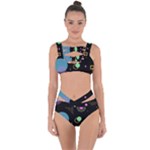 Colartive, Aesthetic, Amoled, Black, Colorful, Desenho Bandaged Up Bikini Set 