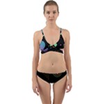 Colartive, Aesthetic, Amoled, Black, Colorful, Desenho Wrap Around Bikini Set