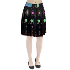 Colartive, Aesthetic, Amoled, Black, Colorful, Desenho Pleated Skirt from ArtsNow.com