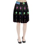 Colartive, Aesthetic, Amoled, Black, Colorful, Desenho Pleated Skirt