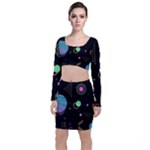 Colartive, Aesthetic, Amoled, Black, Colorful, Desenho Top and Skirt Sets