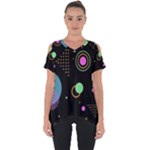 Colartive, Aesthetic, Amoled, Black, Colorful, Desenho Cut Out Side Drop T-Shirt