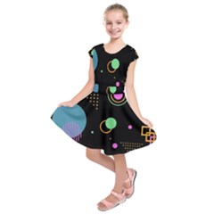 Kids  Short Sleeve Dress 