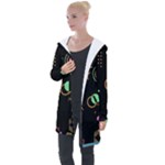 Colartive, Aesthetic, Amoled, Black, Colorful, Desenho Longline Hooded Cardigan