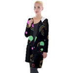 Colartive, Aesthetic, Amoled, Black, Colorful, Desenho Hooded Pocket Cardigan