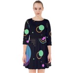 Colartive, Aesthetic, Amoled, Black, Colorful, Desenho Smock Dress