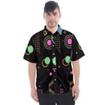 Colartive, Aesthetic, Amoled, Black, Colorful, Desenho Men s Short Sleeve Shirt