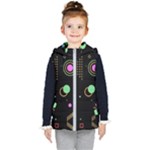 Colartive, Aesthetic, Amoled, Black, Colorful, Desenho Kids  Hooded Puffer Vest