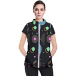 Colartive, Aesthetic, Amoled, Black, Colorful, Desenho Women s Puffer Vest