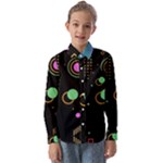 Colartive, Aesthetic, Amoled, Black, Colorful, Desenho Kids  Long Sleeve Shirt