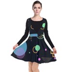 Colartive, Aesthetic, Amoled, Black, Colorful, Desenho Plunge Pinafore Dress