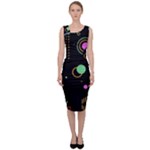 Colartive, Aesthetic, Amoled, Black, Colorful, Desenho Sleeveless Pencil Dress