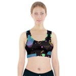 Colartive, Aesthetic, Amoled, Black, Colorful, Desenho Sports Bra With Pocket