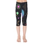 Colartive, Aesthetic, Amoled, Black, Colorful, Desenho Kids  Capri Leggings 