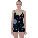 Colartive, Aesthetic, Amoled, Black, Colorful, Desenho Tie Front Two Piece Tankini