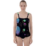 Colartive, Aesthetic, Amoled, Black, Colorful, Desenho Twist Front Tankini Set