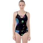 Colartive, Aesthetic, Amoled, Black, Colorful, Desenho Cut Out Top Tankini Set