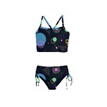 Colartive, Aesthetic, Amoled, Black, Colorful, Desenho Girls  Tankini Swimsuit