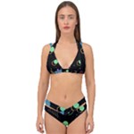 Colartive, Aesthetic, Amoled, Black, Colorful, Desenho Double Strap Halter Bikini Set