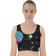 Velvet Racer Back Crop Top 