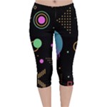 Colartive, Aesthetic, Amoled, Black, Colorful, Desenho Velvet Capri Leggings 