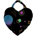 Colartive, Aesthetic, Amoled, Black, Colorful, Desenho Giant Heart Shaped Tote