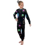 Colartive, Aesthetic, Amoled, Black, Colorful, Desenho Kids  Long Sleeve Set 