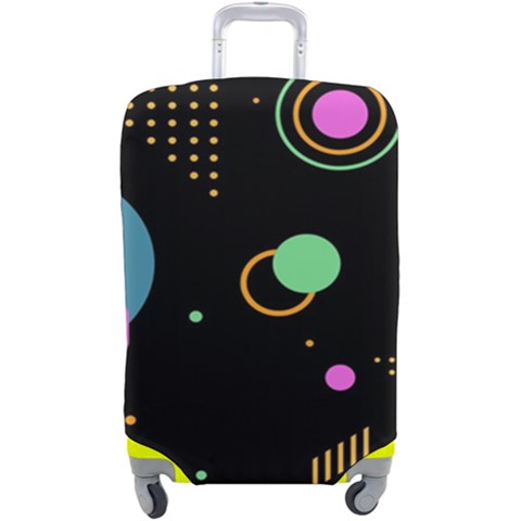 Colartive, Aesthetic, Amoled, Black, Colorful, Desenho Luggage Cover (Large) from ArtsNow.com