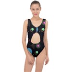 Colartive, Aesthetic, Amoled, Black, Colorful, Desenho Center Cut Out Swimsuit