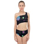 Colartive, Aesthetic, Amoled, Black, Colorful, Desenho Spliced Up Two Piece Swimsuit