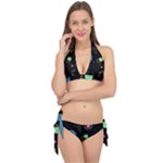 Colartive, Aesthetic, Amoled, Black, Colorful, Desenho Tie It Up Bikini Set