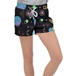 Colartive, Aesthetic, Amoled, Black, Colorful, Desenho Women s Velour Lounge Shorts