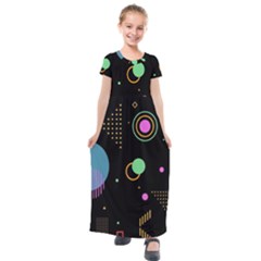 Kids  Short Sleeve Maxi Dress 