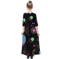 Kids  Quarter Sleeve Maxi Dress 