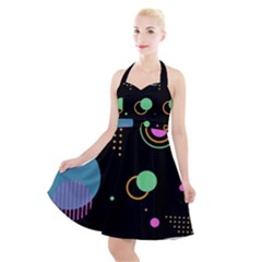 Halter Party Swing Dress  