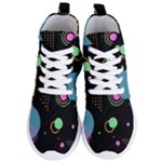 Colartive, Aesthetic, Amoled, Black, Colorful, Desenho Women s Lightweight High Top Sneakers