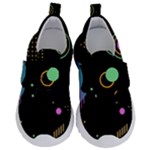 Colartive, Aesthetic, Amoled, Black, Colorful, Desenho Kids  Velcro No Lace Shoes