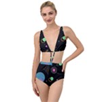 Colartive, Aesthetic, Amoled, Black, Colorful, Desenho Tied Up Two Piece Swimsuit