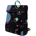 Colartive, Aesthetic, Amoled, Black, Colorful, Desenho Flap Top Backpack