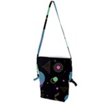 Colartive, Aesthetic, Amoled, Black, Colorful, Desenho Folding Shoulder Bag